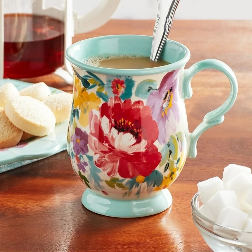 2 Left 🌺 New Pioneer Woman (1) Sweet Romance Blossom Mug, 17-Ounces, Large - Picture 1 of 9